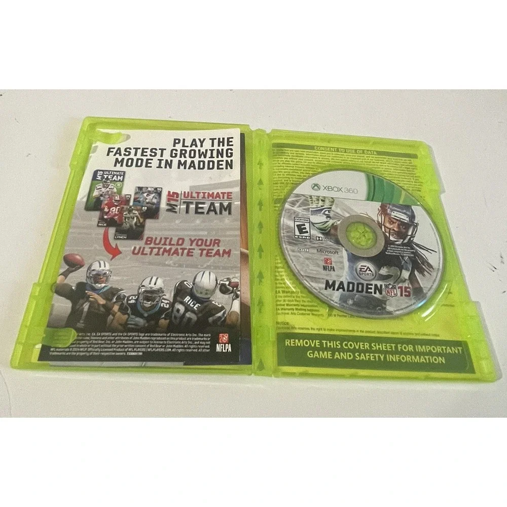 Madden NFL 15 Microsoft Xbox 360 No Manual‎